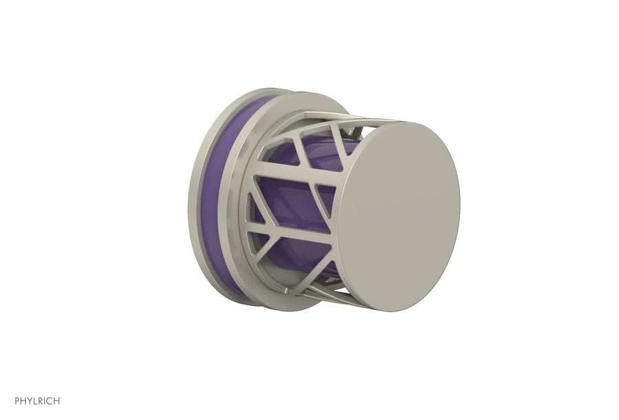 JOLIE Volume Control/Diverter Trim - Round Handle with "Purple" Accents 222-35