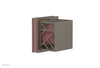 JOLIE Volume Control/Diverter Trim - Square Handle with "Pink" Accents 222-36