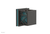 JOLIE Volume Control/Diverter Trim - Square Handle with "Turquoise" Accents 222-36