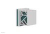 JOLIE Volume Control/Diverter Trim - Square Handle with "Turquoise" Accents 222-36