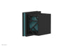 JOLIE Volume Control/Diverter Trim - Square Handle with "Turquoise" Accents 222-36