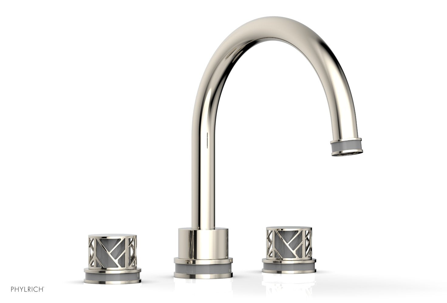 JOLIE Deck Tub Set - Round Handles with "Grey" Accents 222-40