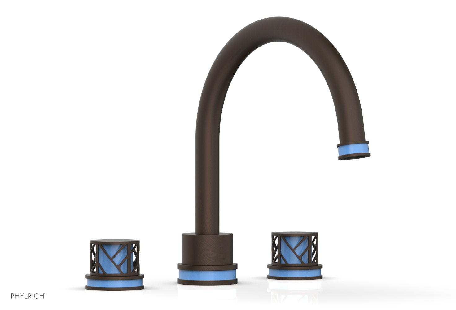 JOLIE Deck Tub Set - Round Handles with "Light Blue" Accents 222-40
