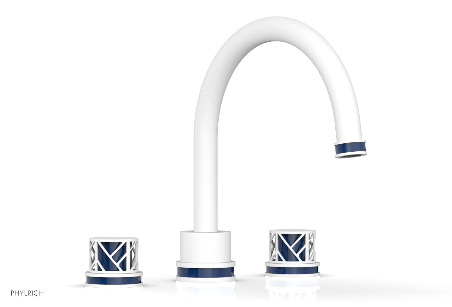 JOLIE Deck Tub Set - Round Handles with "Navy Blue" Accents 222-40