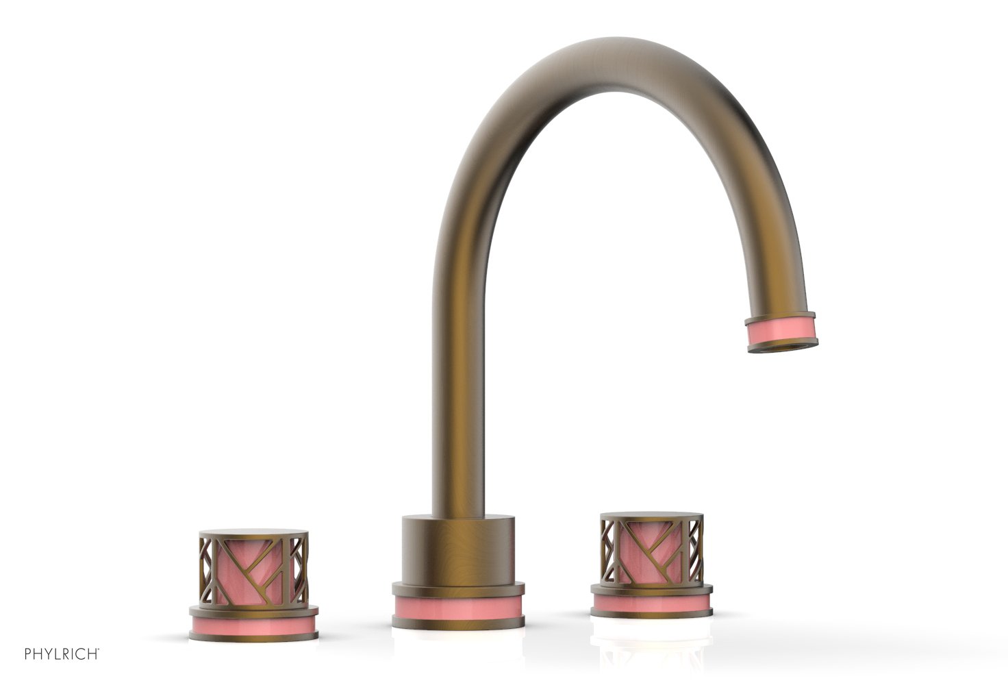 JOLIE Deck Tub Set - Round Handles with "Pink" Accents 222-40