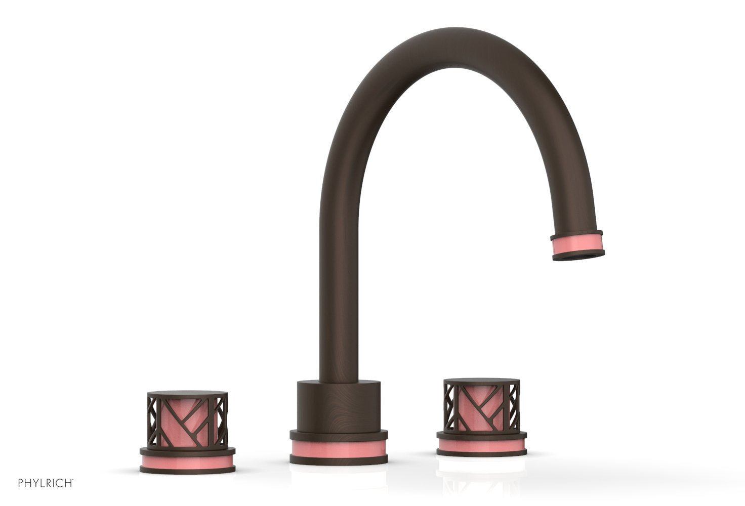 JOLIE Deck Tub Set - Round Handles with "Pink" Accents 222-40