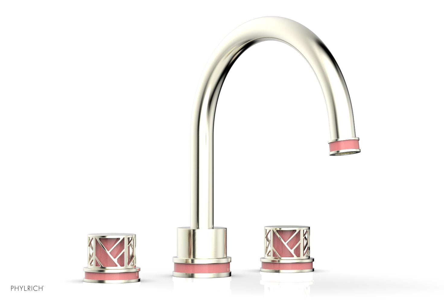 JOLIE Deck Tub Set - Round Handles with "Pink" Accents 222-40