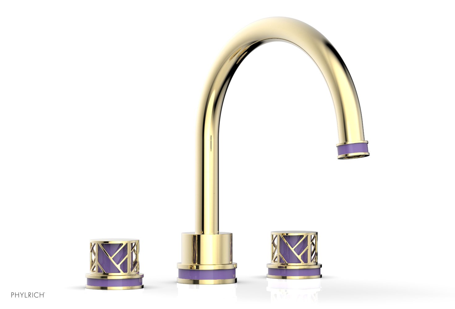 JOLIE Deck Tub Set - Round Handles with "Purple" Accents 222-40