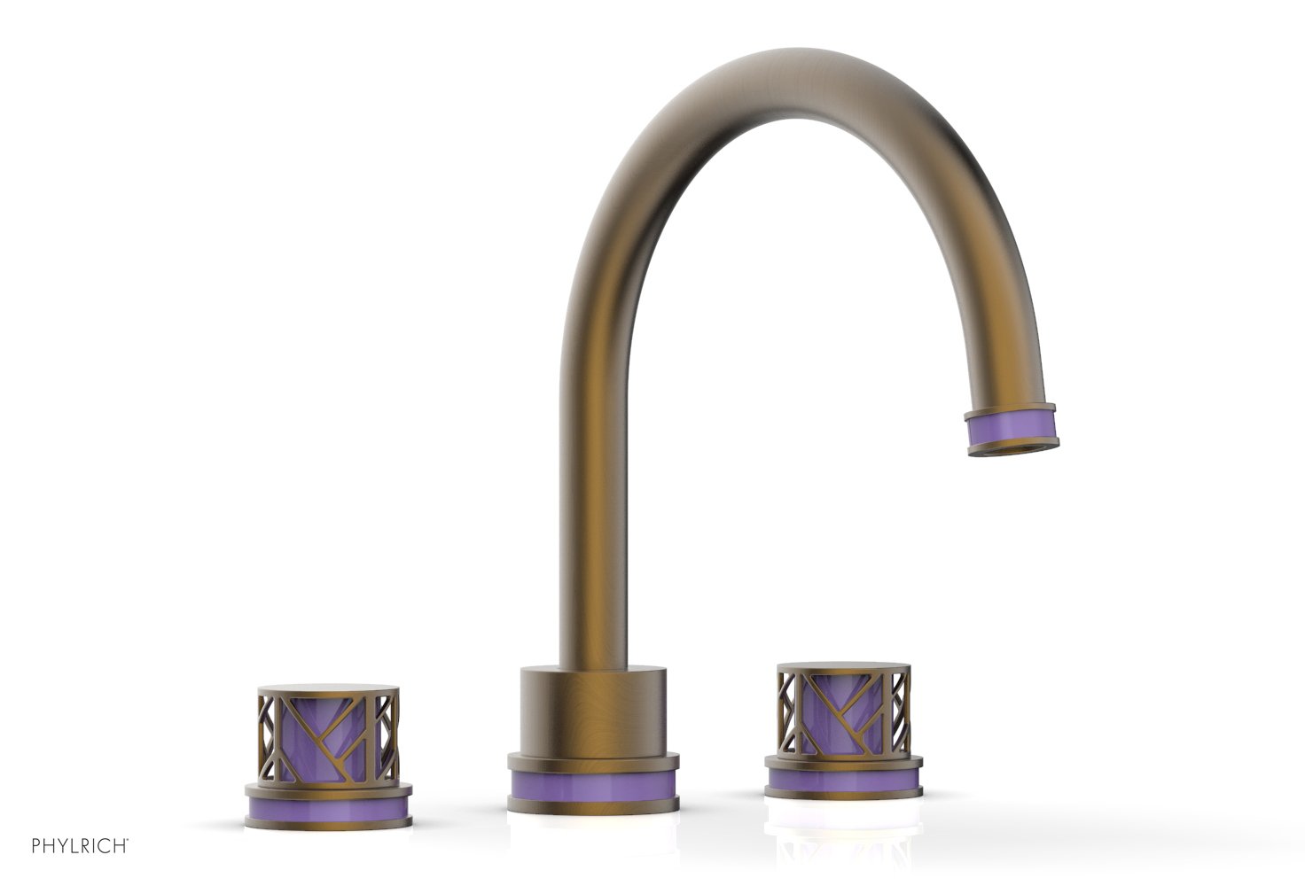 JOLIE Deck Tub Set - Round Handles with "Purple" Accents 222-40