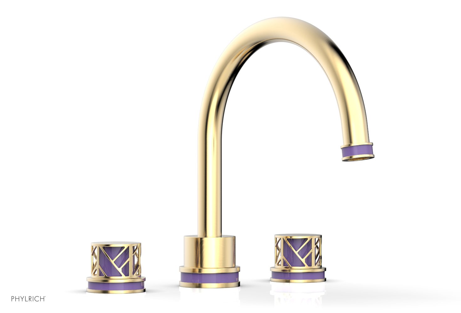 JOLIE Deck Tub Set - Round Handles with "Purple" Accents 222-40