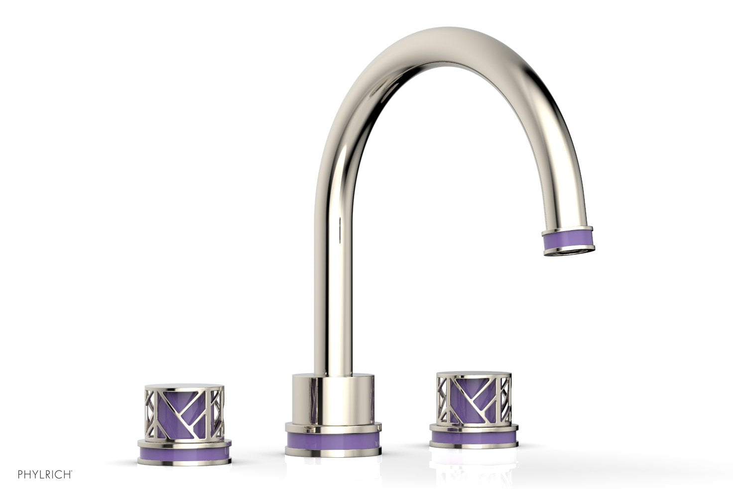 JOLIE Deck Tub Set - Round Handles with "Purple" Accents 222-40