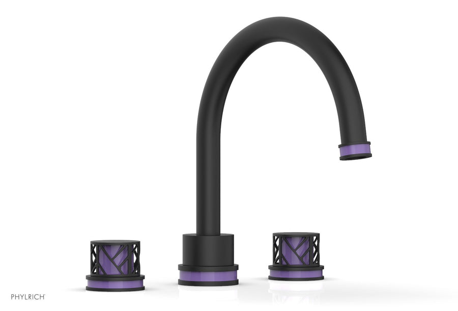 JOLIE Deck Tub Set - Round Handles with "Purple" Accents 222-40