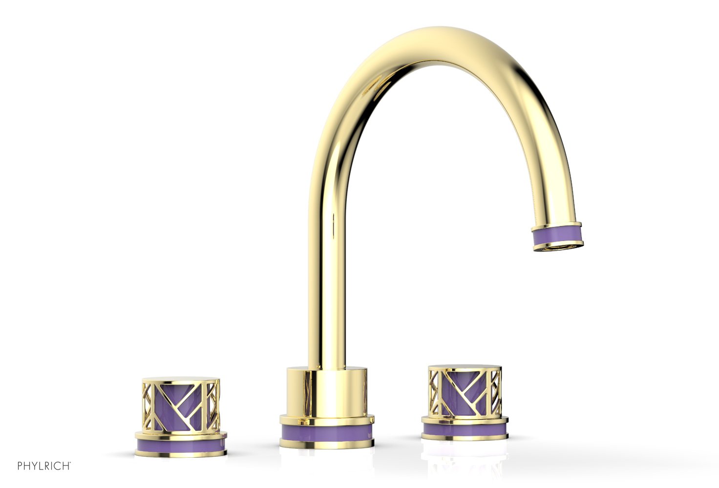 JOLIE Deck Tub Set - Round Handles with "Purple" Accents 222-40