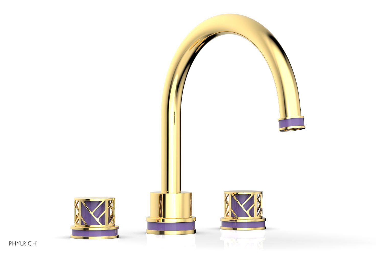 JOLIE Deck Tub Set - Round Handles with "Purple" Accents 222-40