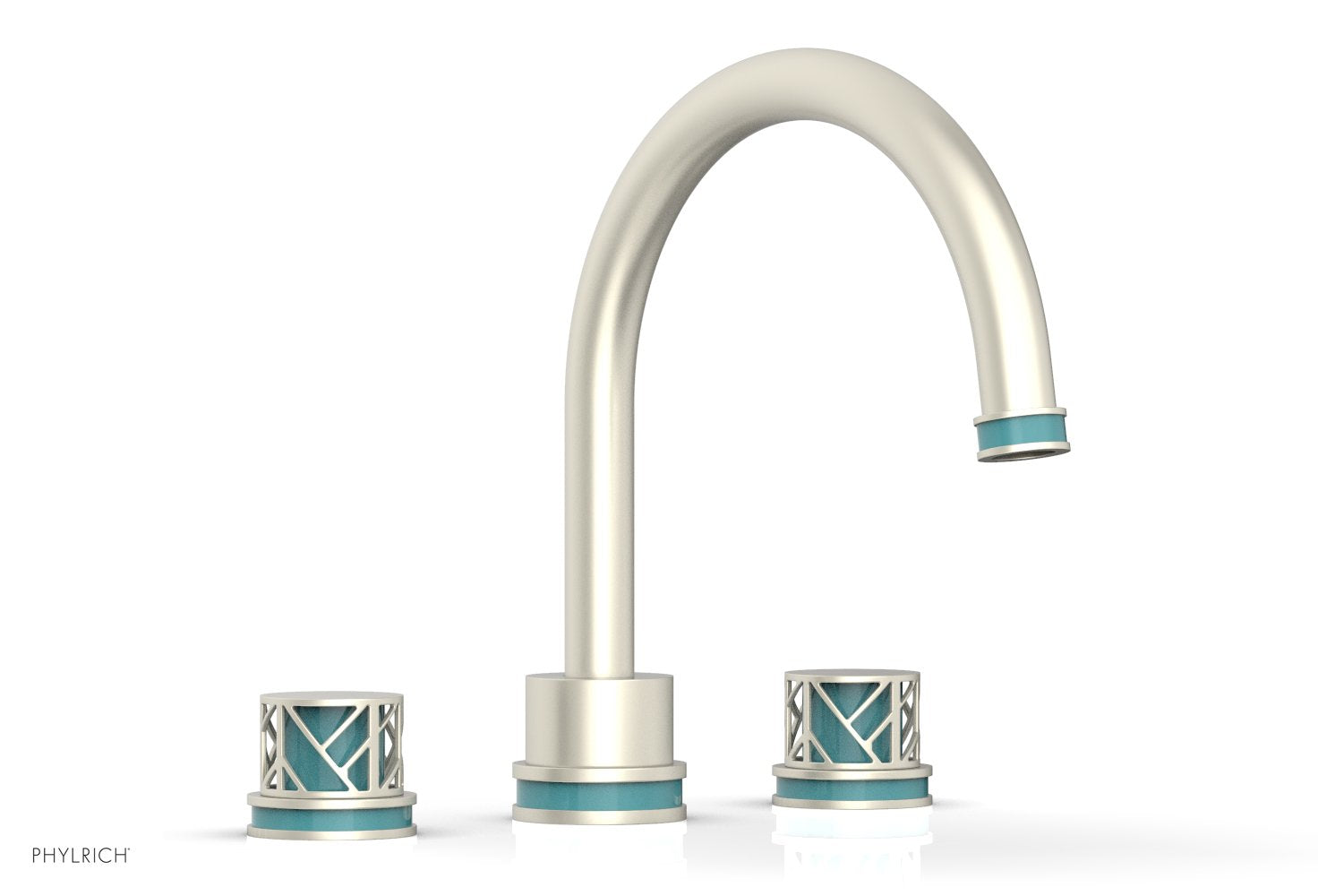 JOLIE Deck Tub Set - Round Handles with "Turquoise" Accents 222-40