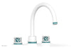 JOLIE Deck Tub Set - Round Handles with "Turquoise" Accents 222-40