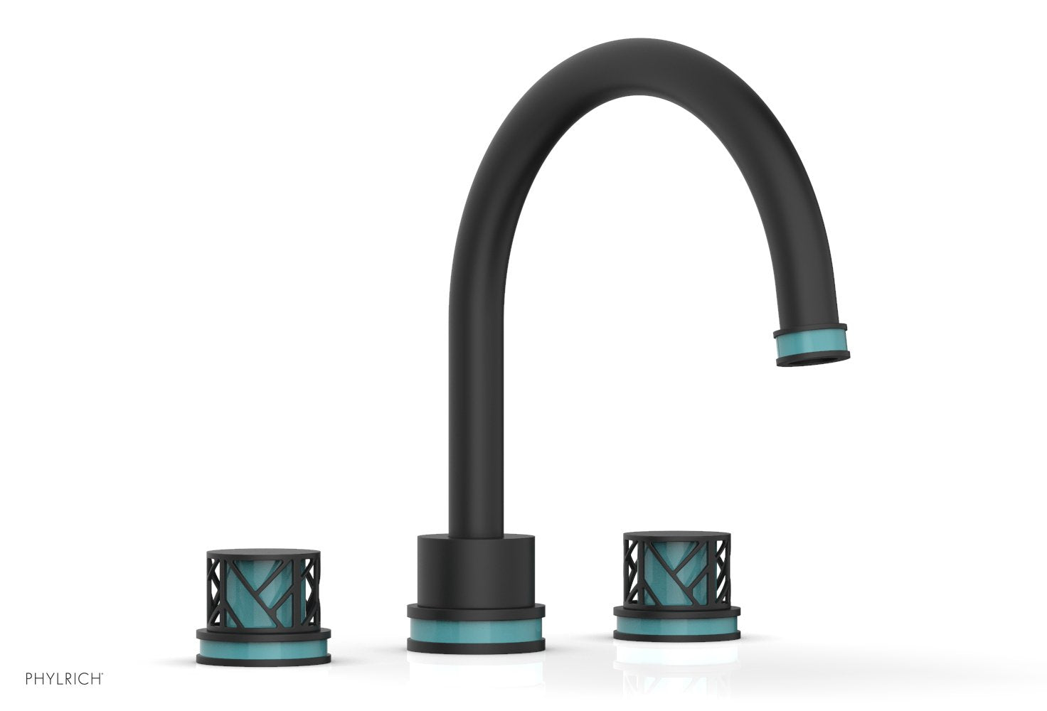JOLIE Deck Tub Set - Round Handles with "Turquoise" Accents 222-40