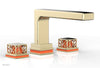 JOLIE Deck Tub Set - Square Handles with "Orange" Accents 222-41