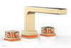 JOLIE Deck Tub Set - Square Handles with "Orange" Accents 222-41