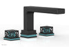 JOLIE Deck Tub Set - Square Handles with "Turquoise" Accents 222-41