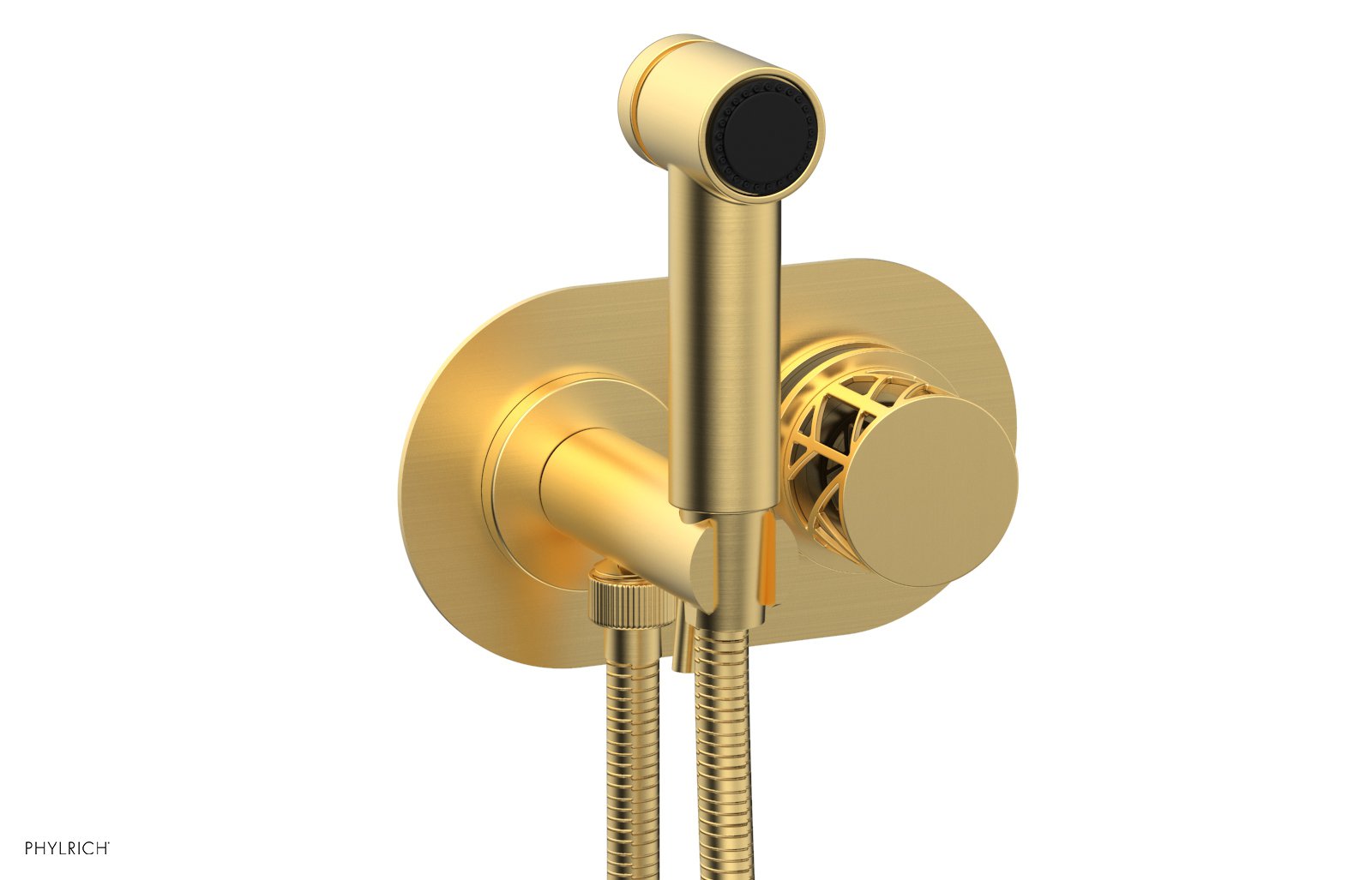 JOLIE Wall Mounted Bidet, Round Handle with "Black" Accents 222-64