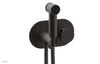 JOLIE Wall Mounted Bidet, Round Handle with "Black" Accents 222-64