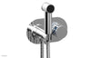JOLIE Wall Mounted Bidet, Round Handle with "Light Blue" Accents 222-64