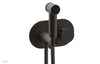 JOLIE Wall Mounted Bidet, Round Handle with "Navy Blue" Accents 222-64