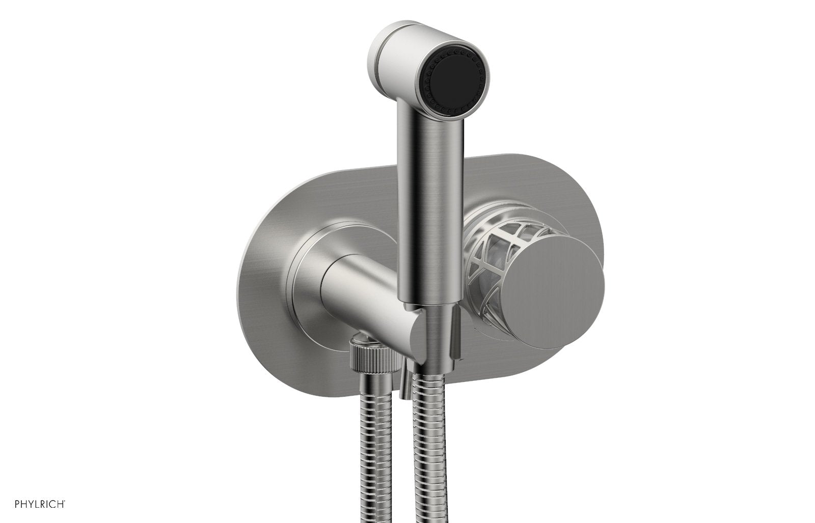 JOLIE Wall Mounted Bidet, Round Handle with "White" Accents 222-64