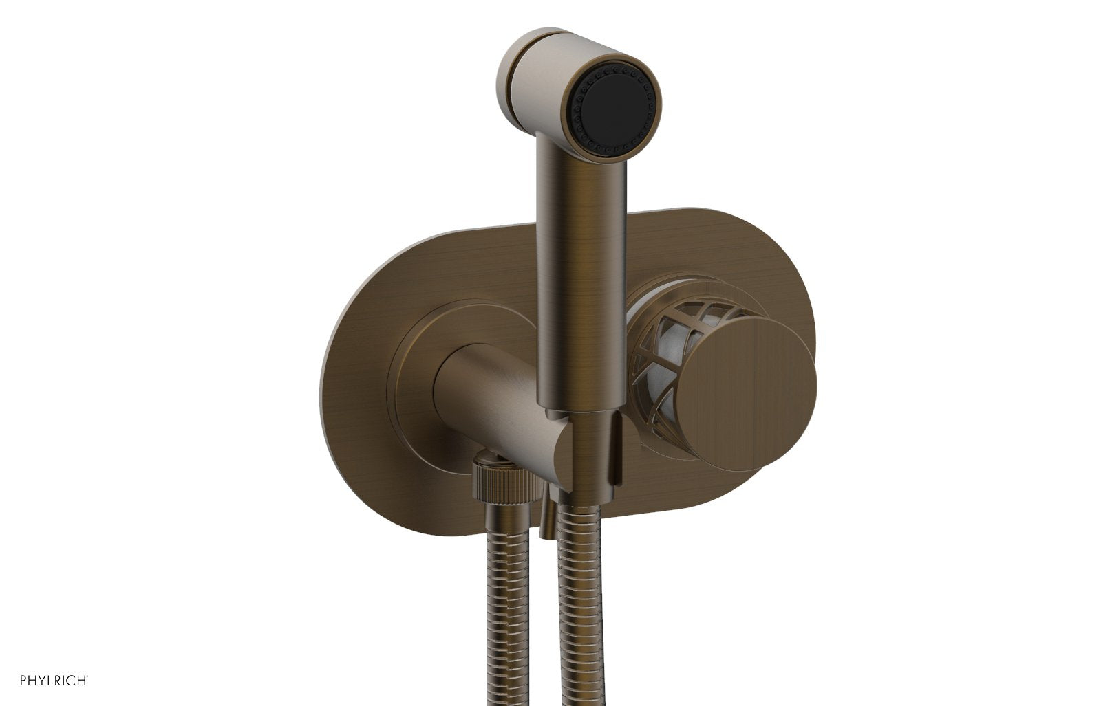 JOLIE Wall Mounted Bidet, Round Handle with "White" Accents 222-64