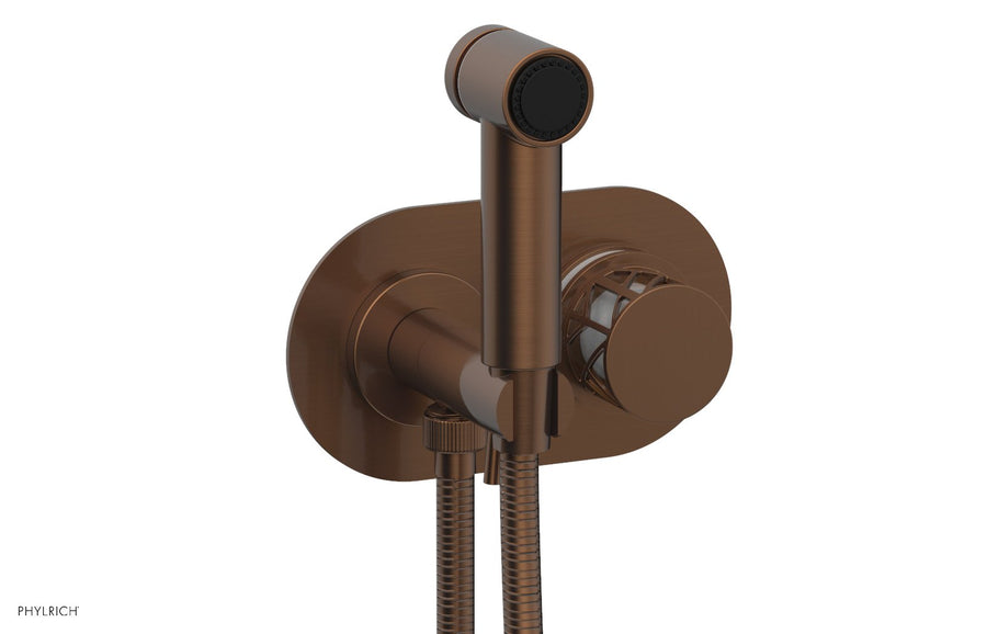 JOLIE Wall Mounted Bidet, Round Handle with "White" Accents 222-64