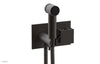 JOLIE Wall Mounted Bidet, Square Handle with "Black" Accents 222-65
