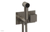 JOLIE Wall Mounted Bidet, Square Handle with "Grey" Accents 222-65