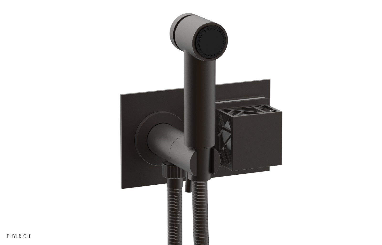 JOLIE Wall Mounted Bidet, Square Handle with "White" Accents 222-65