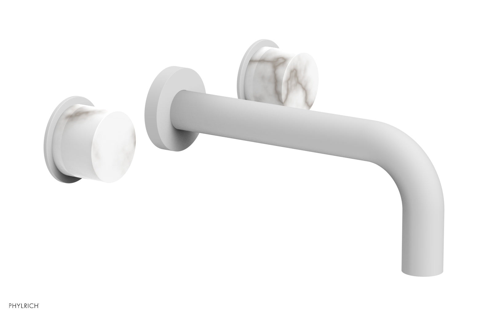 BASIC II Wall Lavatory Set - White Marble 230-13