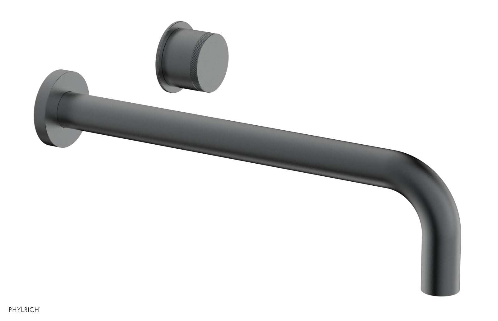 Basic II 12" Single Handle Wall Lavatory Set - Knurled Handle 230-18-12