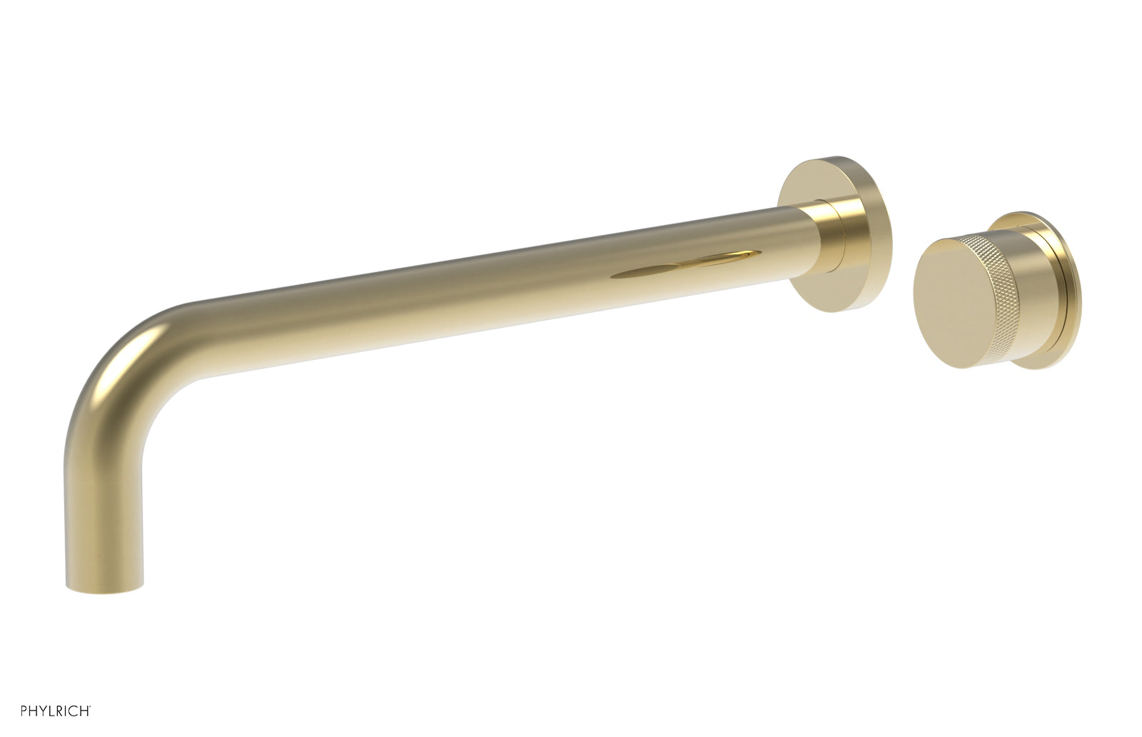 Basic II 12" Single Handle Wall Lavatory Set - Knurled Handle 230-18-12