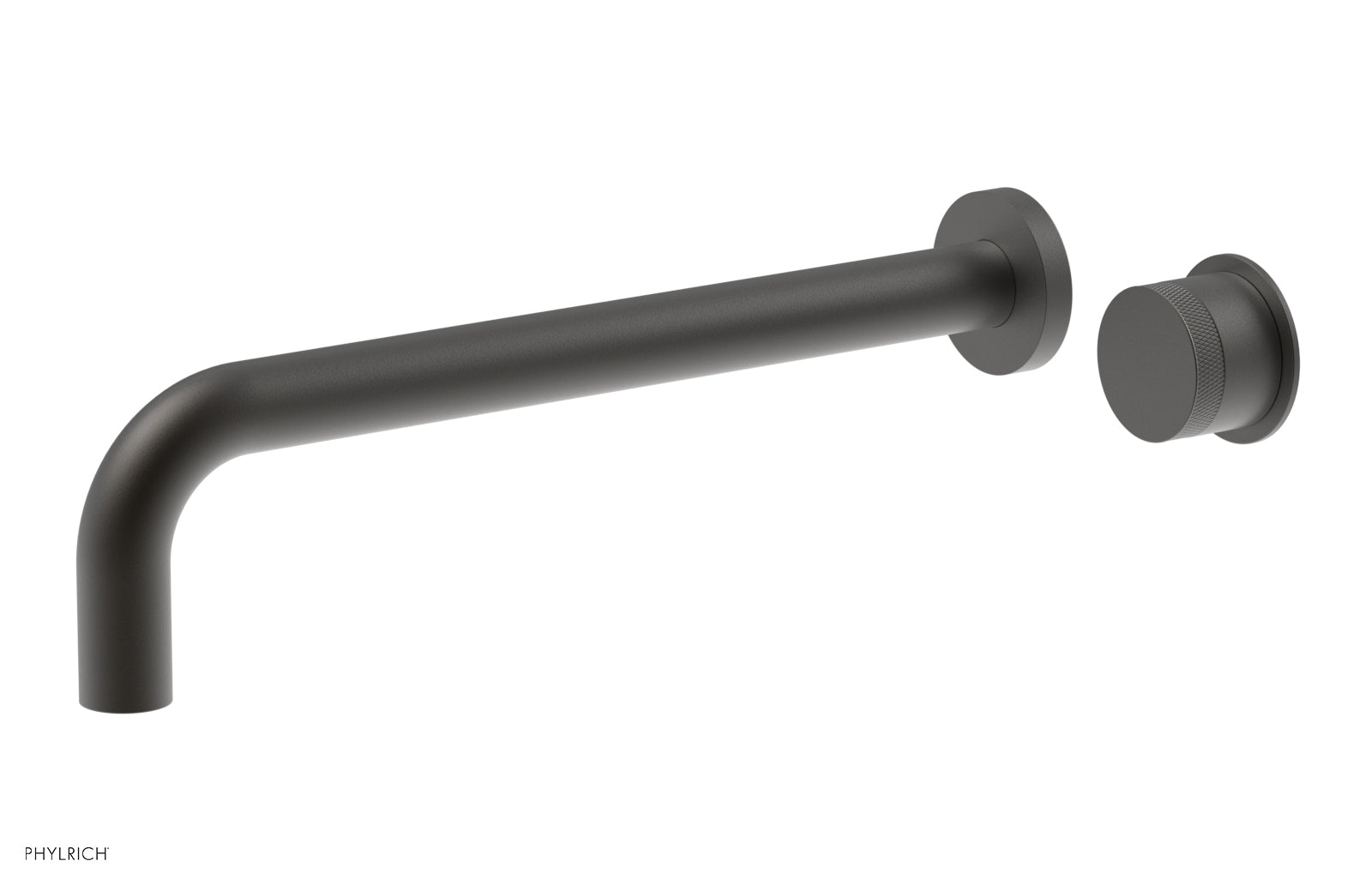 Basic II 12" Single Handle Wall Lavatory Set - Knurled Handle 230-18-12