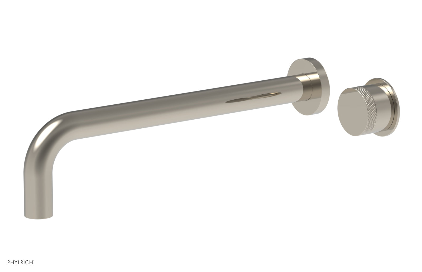 Basic II 12" Single Handle Wall Lavatory Set - Knurled Handle 230-18-12