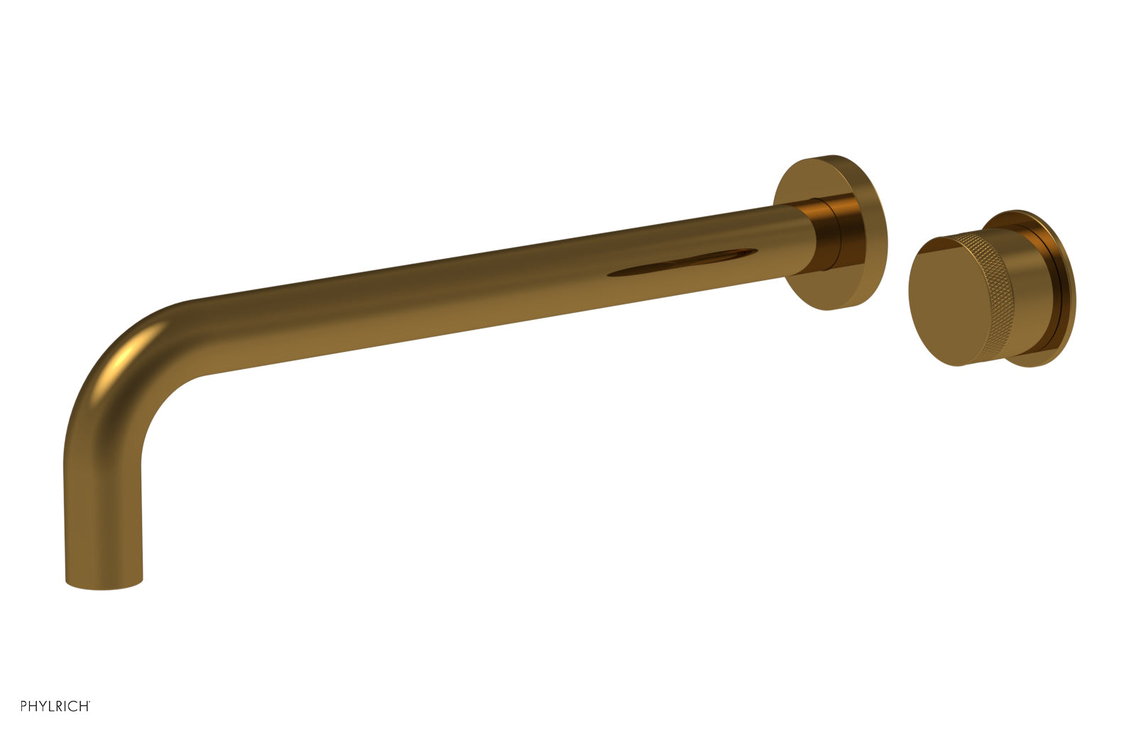 Basic II 12" Single Handle Wall Lavatory Set - Knurled Handle 230-18-12