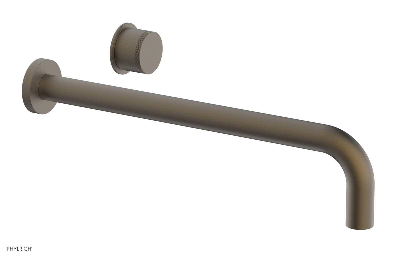 Basic II 14" Single Handle Wall Lavatory Set - Knurled Handle 230-18-14