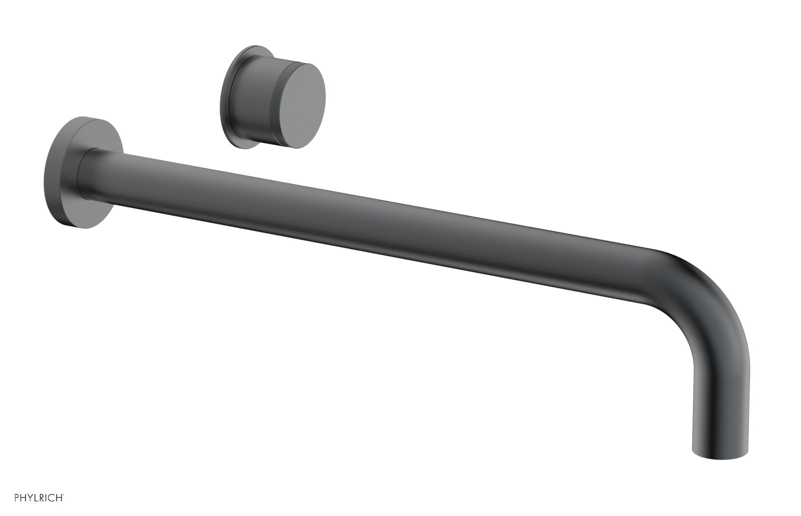 Basic II 14" Single Handle Wall Lavatory Set - Knurled Handle 230-18-14