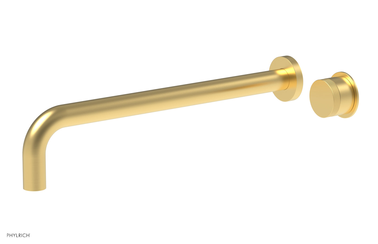 Basic II 14" Single Handle Wall Lavatory Set - Knurled Handle 230-18-14