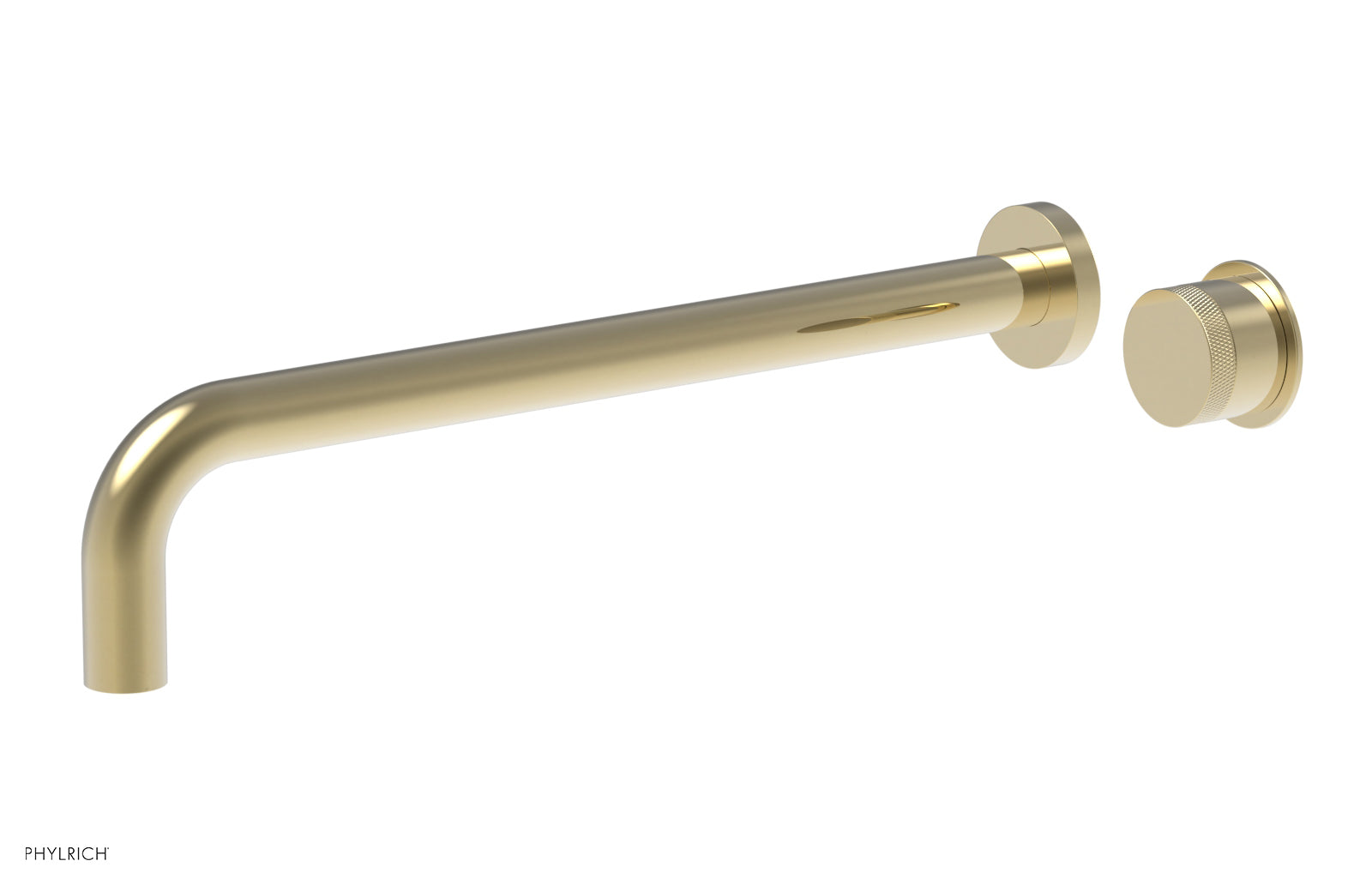 Basic II 14" Single Handle Wall Lavatory Set - Knurled Handle 230-18-14