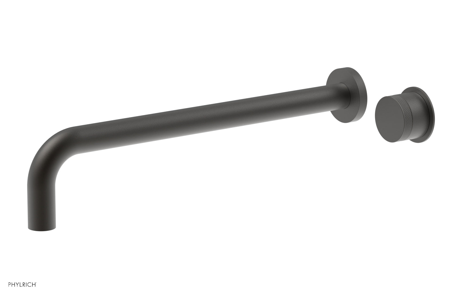 Basic II 14" Single Handle Wall Lavatory Set - Knurled Handle 230-18-14