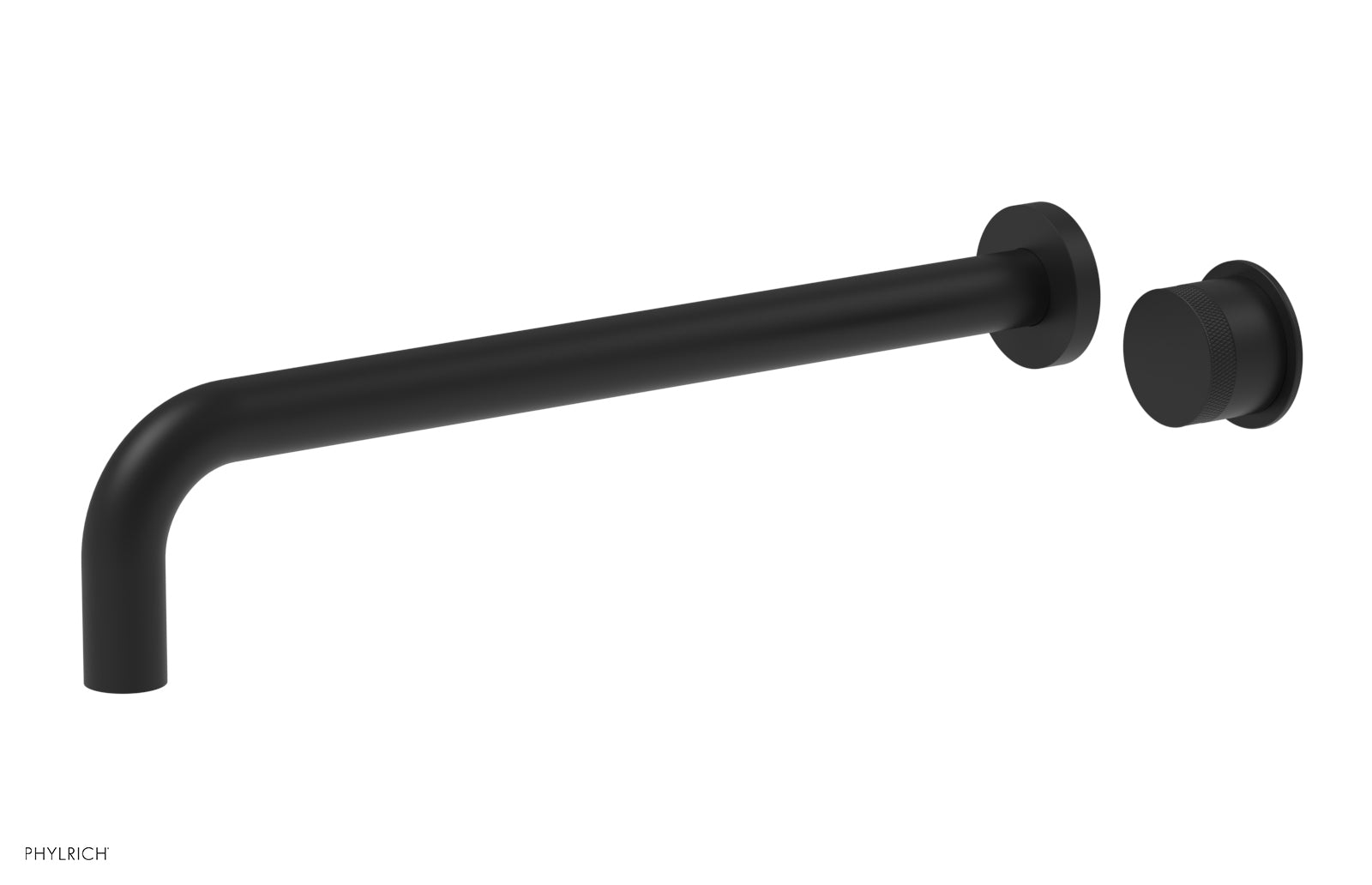 Basic II 14" Single Handle Wall Lavatory Set - Knurled Handle 230-18-14