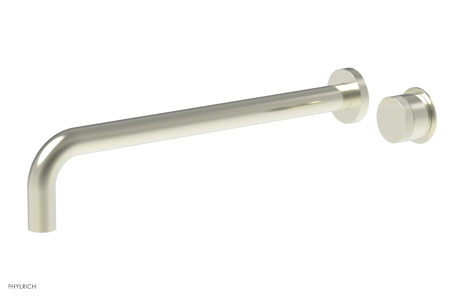 Basic II 14" Single Handle Wall Lavatory Set - Knurled Handle 230-18-14