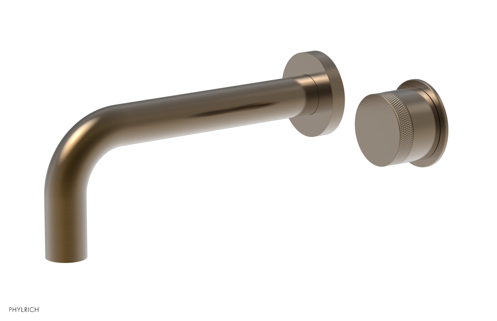 Basic II Single Handle Wall Lavatory Set - Knurled Handle 230-18