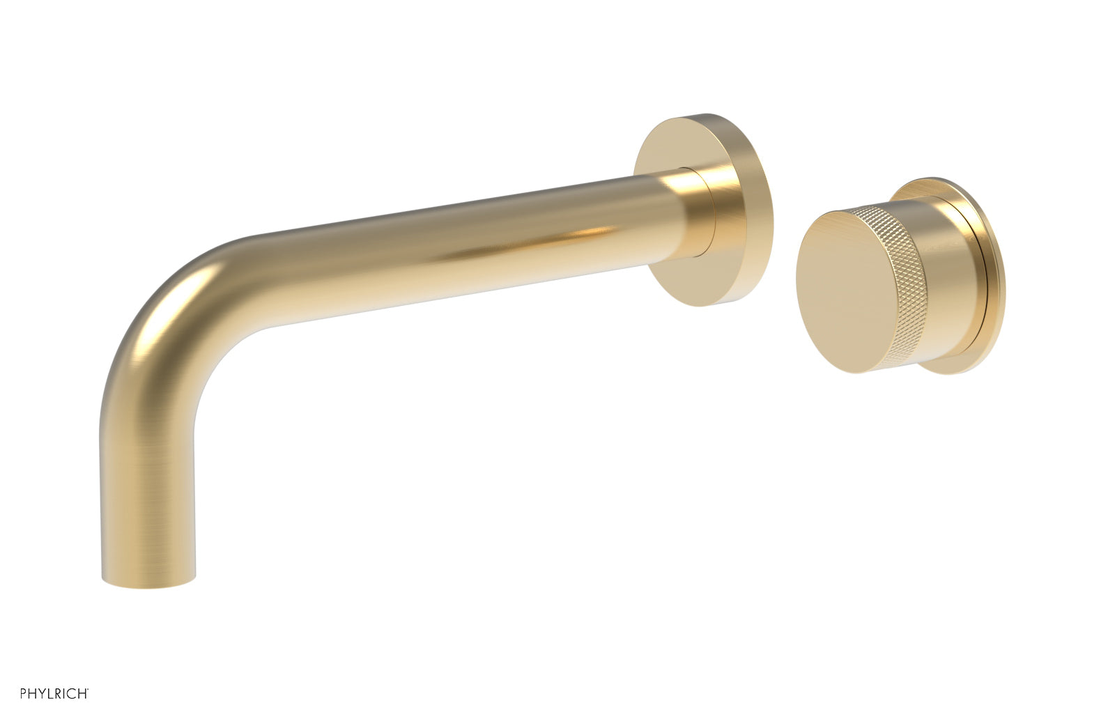 Basic II Single Handle Wall Lavatory Set - Knurled Handle 230-18