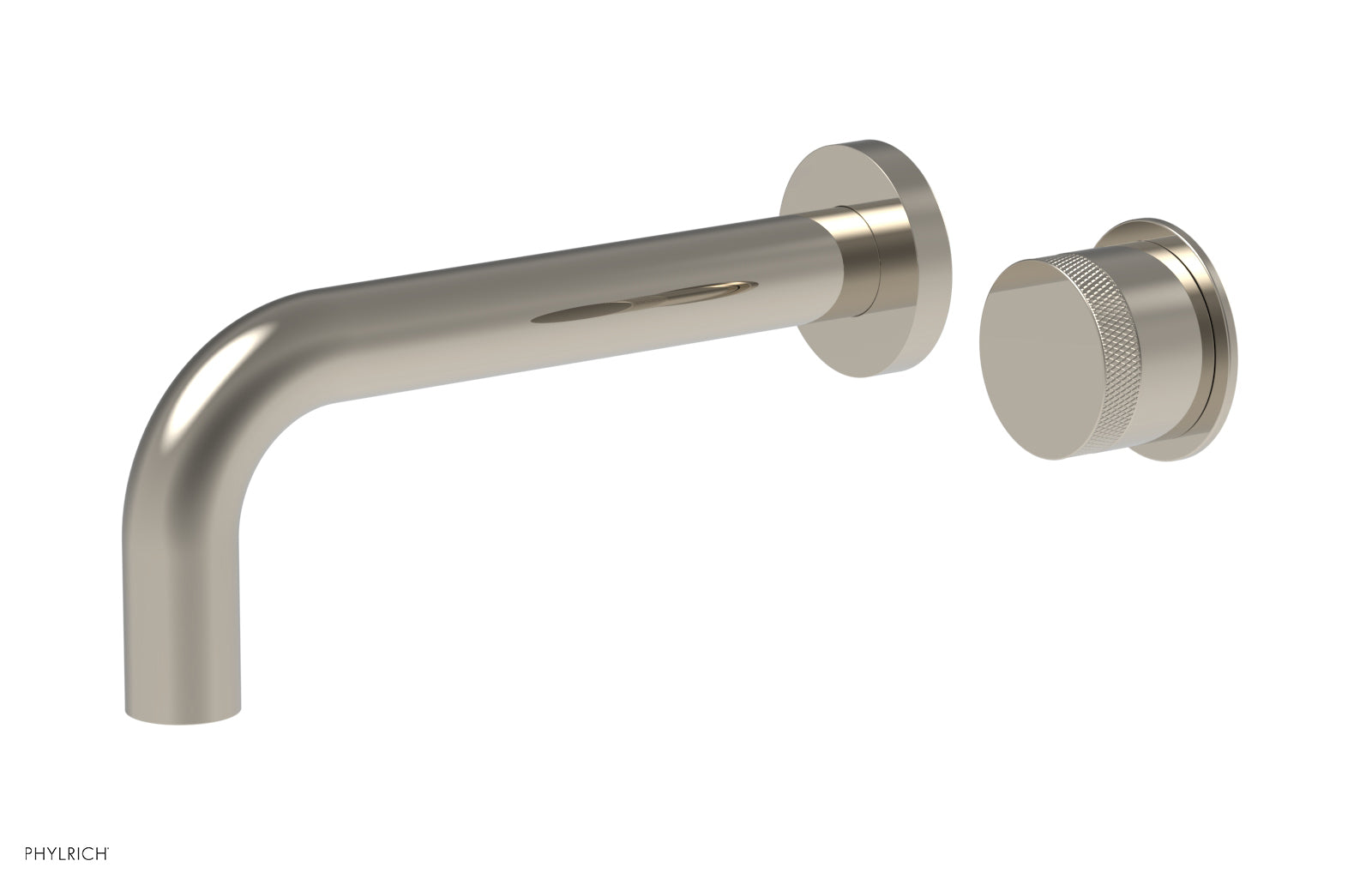 Basic II Single Handle Wall Lavatory Set - Knurled Handle 230-18